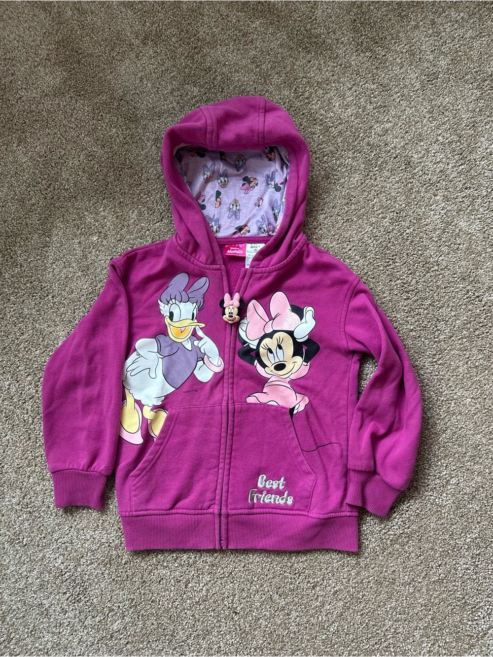Minnie Mouse zip up sweatshirt